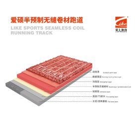 愛碩半預制無縫卷材跑道