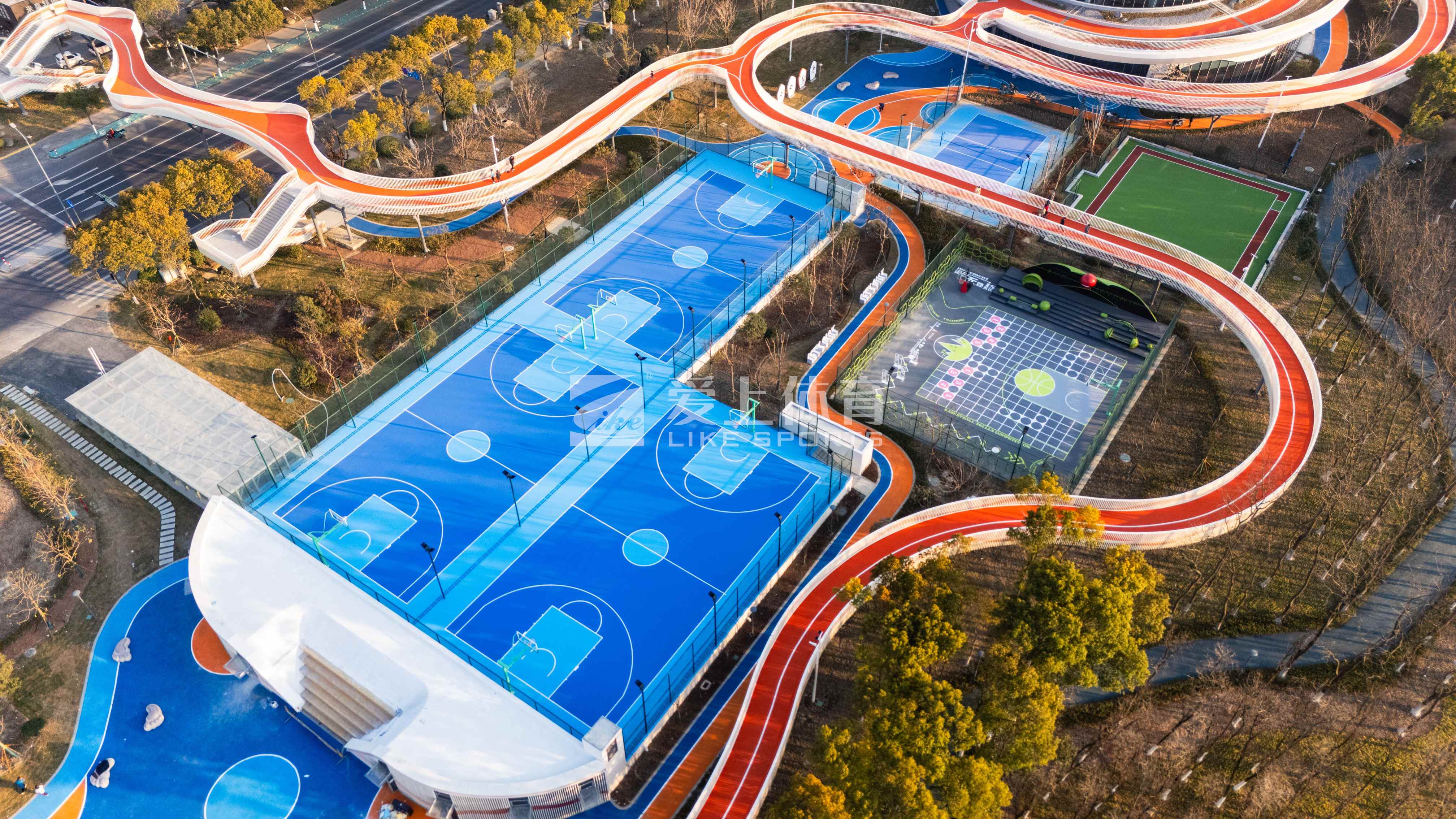 浙江平湖城西運動飄帶