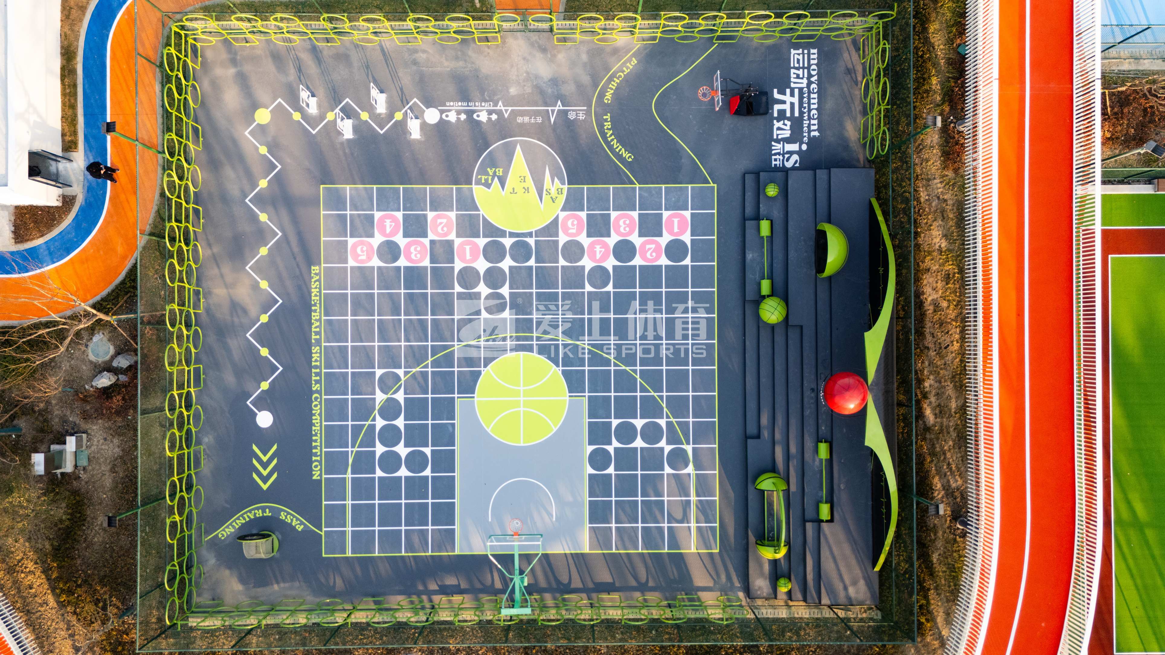 浙江平湖城西運動飄帶